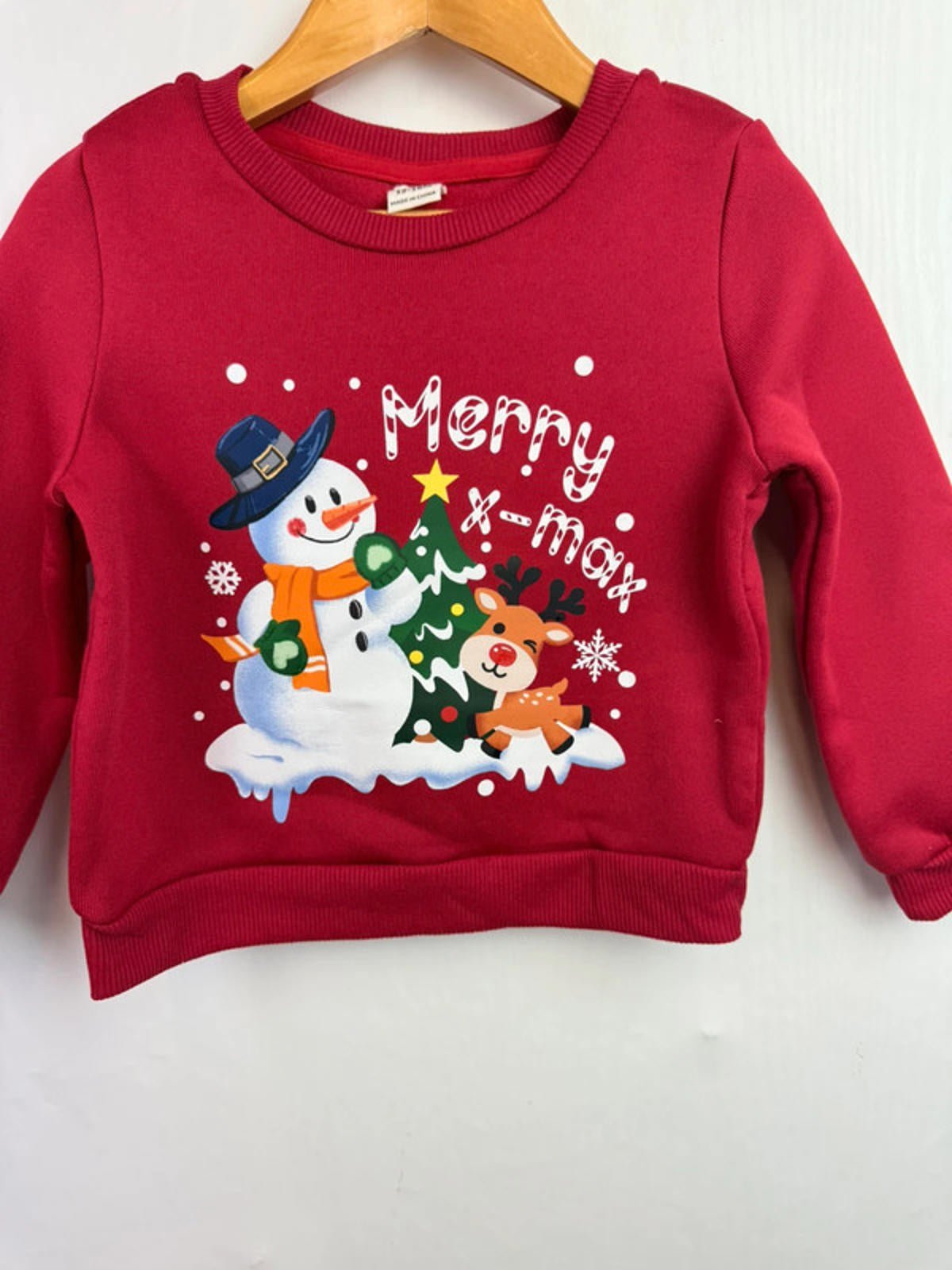 Shein Red Christmas Jumper - Unisex 12 - 18 Months - Little Ones Preloved. Second Hand Children's & Preloved Baby, Kids, Girls & Boys Clothes. UK online