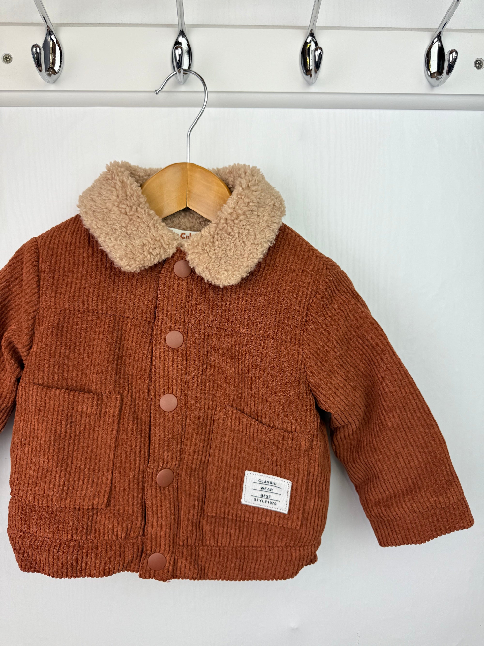 Shein Teddy Bear Fleece Jacket - Boys 6 - 9 Months - Little Ones Preloved. Second Hand Children's & Preloved Baby, Kids, Girls & Boys Clothes. UK online