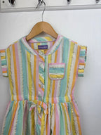 Shrinking Voilet Multicolour Striped Dress - Girls 3 - 4 Years - Little Ones Preloved. Second Hand Children's & Preloved Baby, Kids, Girls & Boys Clothes. UK online