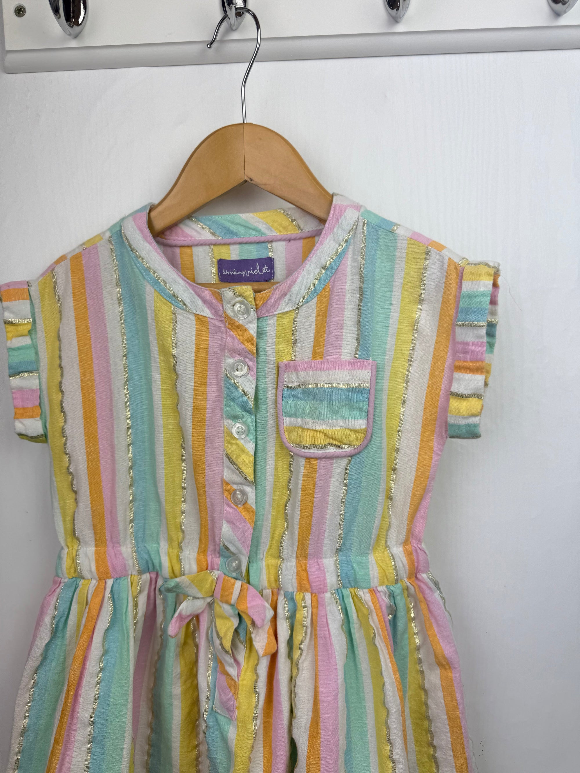 Shrinking Voilet Multicolour Striped Dress - Girls 3 - 4 Years - Little Ones Preloved. Second Hand Children's & Preloved Baby, Kids, Girls & Boys Clothes. UK online