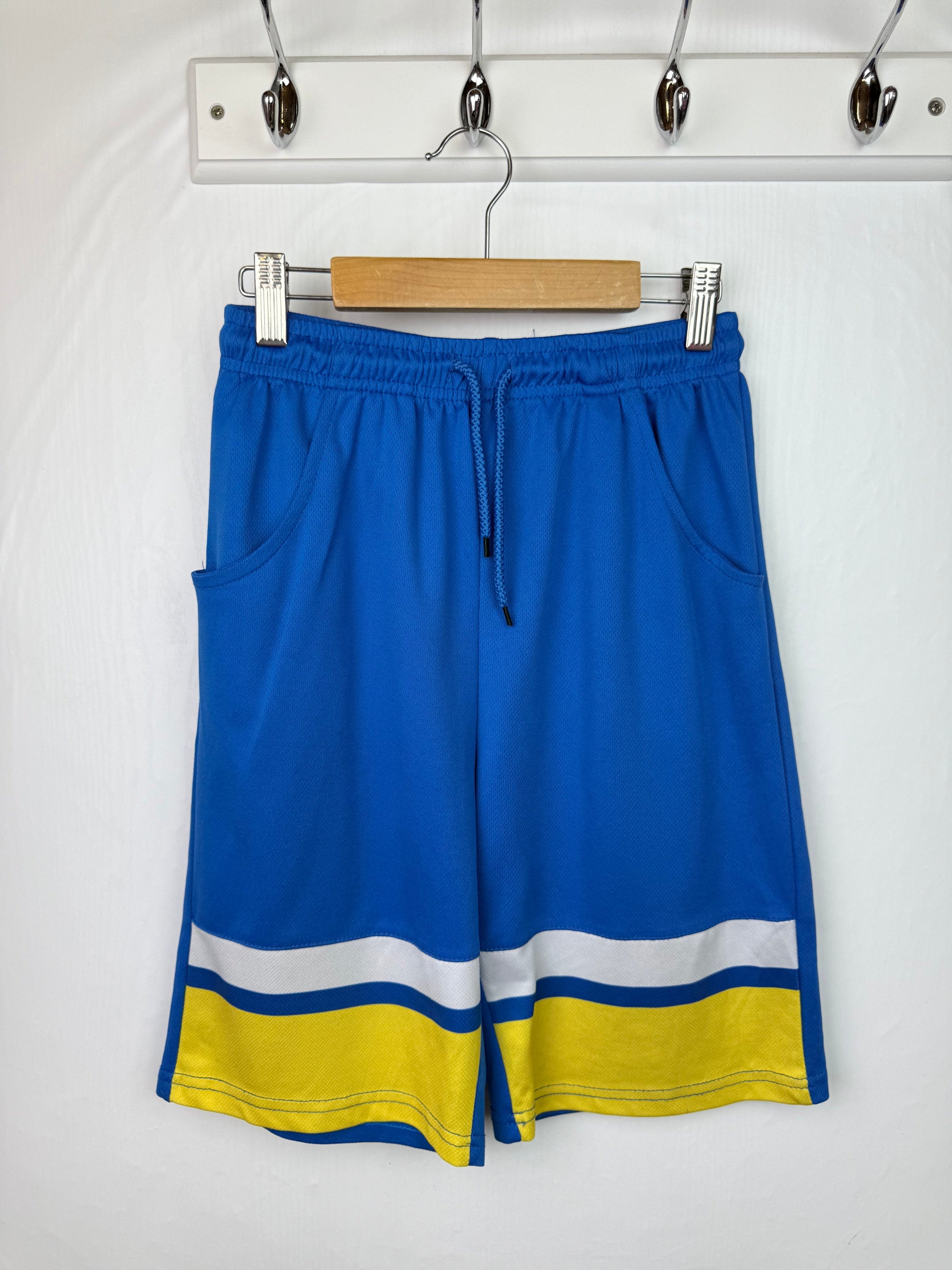 S&J Blue Basketball Shorts - Boys 14 Years - Little Ones Preloved. Second Hand Children's & Preloved Baby, Kids, Girls & Boys Clothes. UK online
