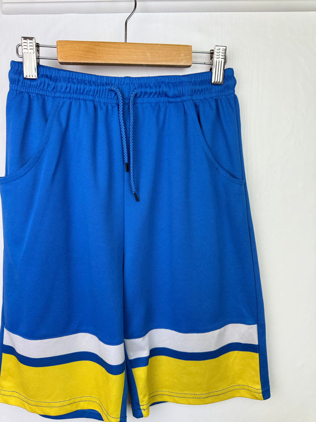 S&J Blue Basketball Shorts - Boys 14 Years - Little Ones Preloved. Second Hand Children's & Preloved Baby, Kids, Girls & Boys Clothes. UK online
