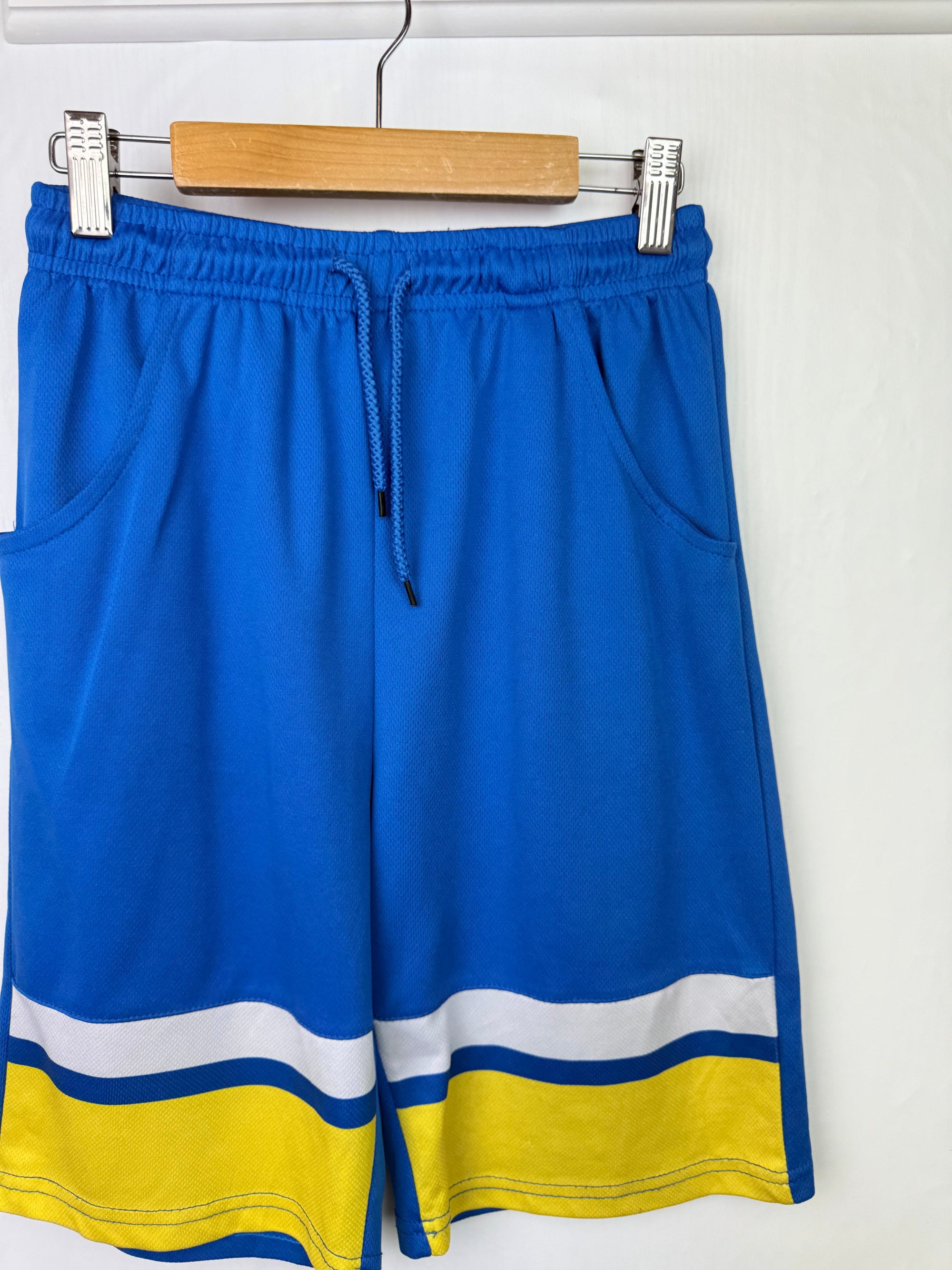S&J Blue Basketball Shorts - Boys 14 Years - Little Ones Preloved. Second Hand Children's & Preloved Baby, Kids, Girls & Boys Clothes. UK online