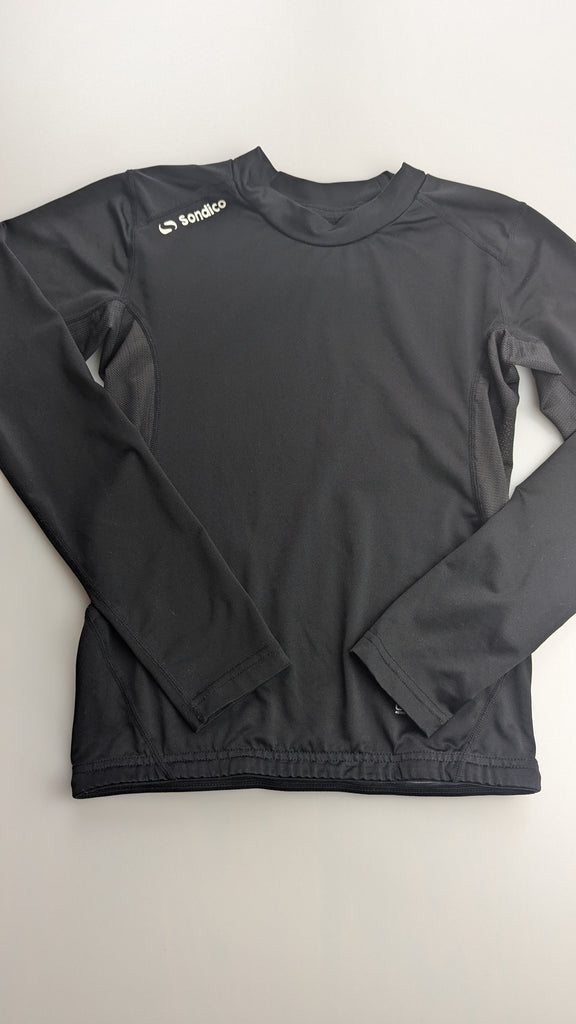 Sondico Black Long Sleeve Base Layer Top - Unisex 11-12 Years Sondico Used, Preloved, Preworn & Second Hand Baby, Kids & Children's Clothing UK Online. Cheap affordable. Brands including Next, Joules, Nutmeg Morrisons, TU, F&F, H&M.