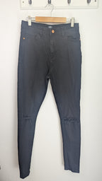 Studio Black Ribbed Knee Jeans - Girls 12 - 13 Years - Little Ones Preloved. Second Hand Children's & Preloved Baby, Kids, Girls & Boys Clothes. UK online