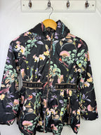 Ted Baker Black Floral Coat - Girls 10 Years - Little Ones Preloved. Second Hand Children's & Preloved Baby, Kids, Girls & Boys Clothes. UK online