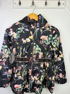 Ted Baker Black Floral Coat - Girls 10 Years - Little Ones Preloved. Second Hand Children's & Preloved Baby, Kids, Girls & Boys Clothes. UK online
