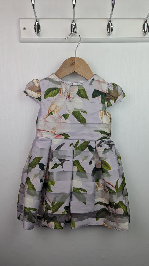 Ted Baker Floral Striped Dress - Girls 12-18 Months Little Ones Preloved Used, Preloved, Preworn & Second Hand Baby, Kids & Children's Clothing UK Online. Cheap affordable. Brands including Next, Joules, Nutmeg Morrisons, TU, F&F, H&M.