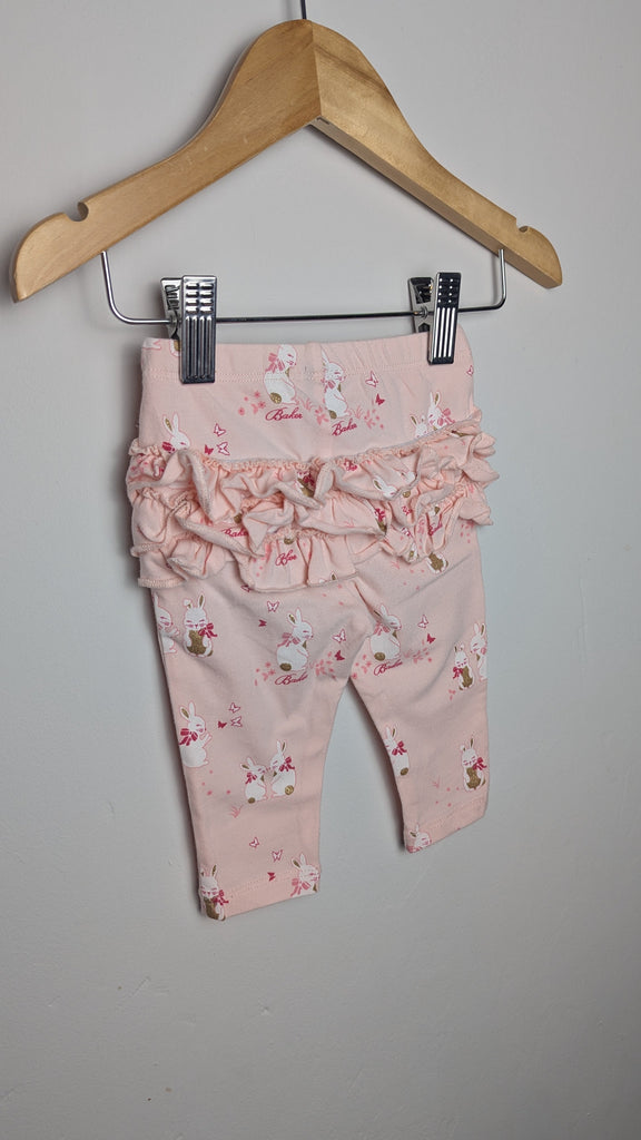 Ted Baker Pink & Gold Bunny Leggings - Girls 3-6 Months Little Ones Preloved Used, Preloved, Preworn & Second Hand Baby, Kids & Children's Clothing UK Online. Cheap affordable. Brands including Next, Joules, Nutmeg Morrisons, TU, F&F, H&M.