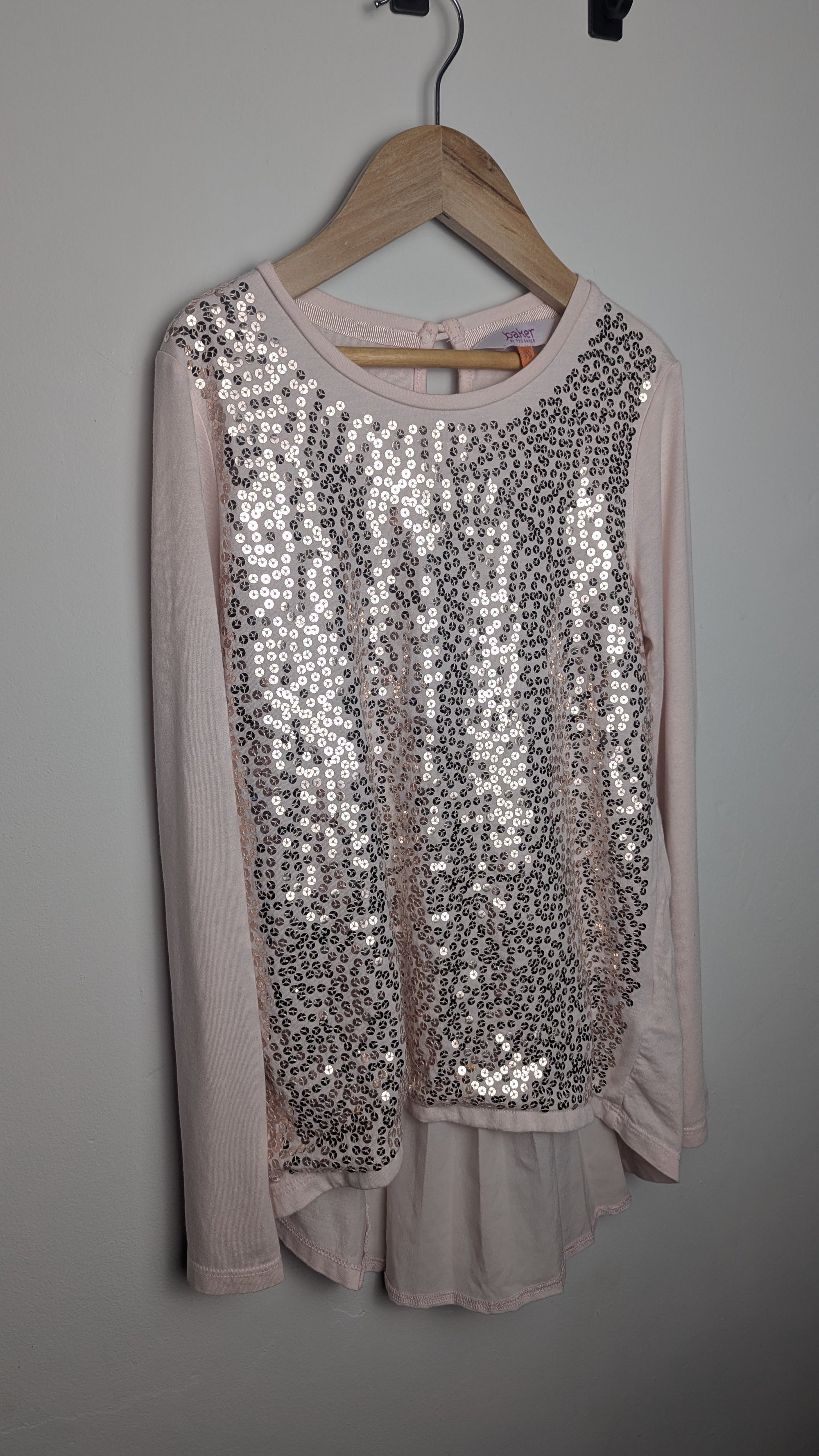 Ted Baker Rose Gold Pink Long Sleeve Top - Girls 9 - 10 Years - Little Ones Preloved. Second Hand Children's & Preloved Baby, Kids, Girls & Boys Clothes. UK online