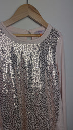 Ted Baker Rose Gold Pink Long Sleeve Top - Girls 9 - 10 Years - Little Ones Preloved. Second Hand Children's & Preloved Baby, Kids, Girls & Boys Clothes. UK online