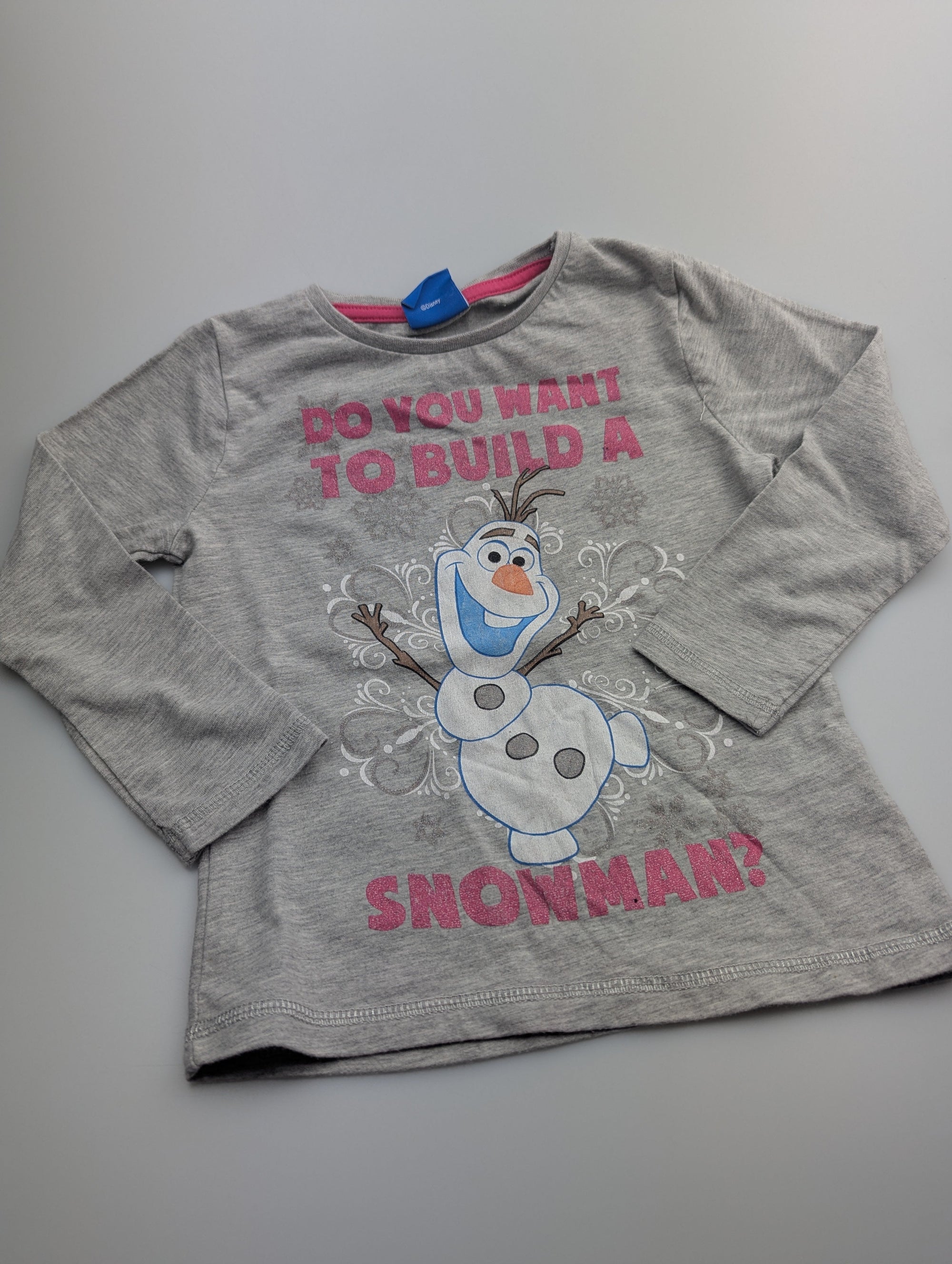 Tesco Disney Olaf Top - Girls 2 - 3 Years - Little Ones Preloved. Second Hand Children's & Preloved Baby, Kids, Girls & Boys Clothes. UK online