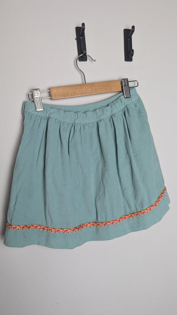 Tia-Aina Cord & Knit Border Skirt - Girls 8 Years Little Ones Preloved Used, Preloved, Preworn Baby, Girls & Boys Clothes. Kids & Children's second hand Clothing UK Online. Cheap affordable. Brands including Next, Joules, Nutmeg Morrisons, TU, F&F, H&M.