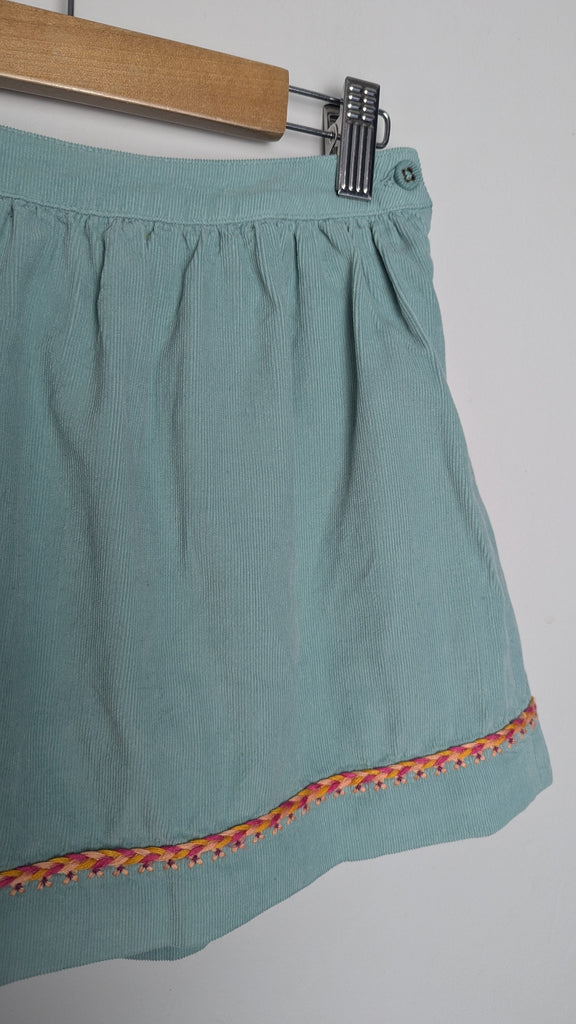 Tia-Aina Cord & Knit Border Skirt - Girls 8 Years Little Ones Preloved Used, Preloved, Preworn Baby, Girls & Boys Clothes. Kids & Children's second hand Clothing UK Online. Cheap affordable. Brands including Next, Joules, Nutmeg Morrisons, TU, F&F, H&M.