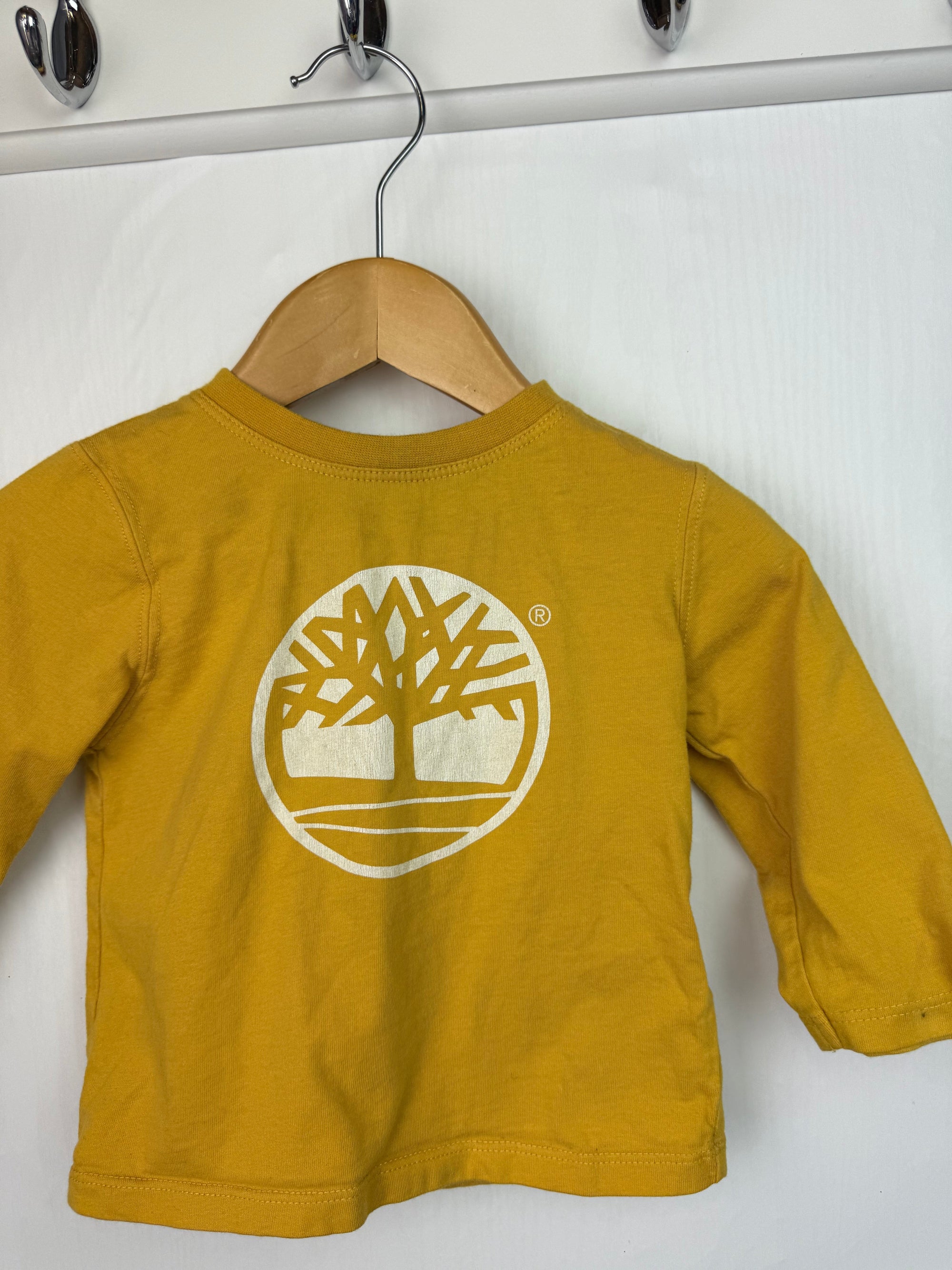 Timberland Yellow Long Sleeve Top - Boys 12 Months - Little Ones Preloved. Second Hand Children's & Preloved Baby, Kids, Girls & Boys Clothes. UK online