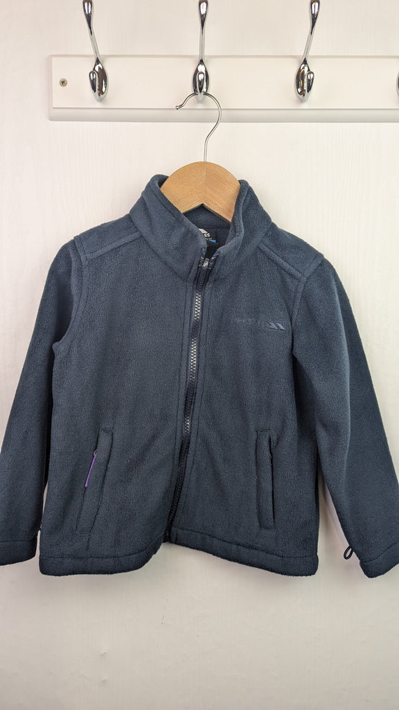 Trespass Dark Grey Fleece - Girls 2 Years Little Ones Preloved Used, Preloved, Preworn & Second Hand Baby, Kids & Children's Clothing UK Online. Cheap affordable. Brands including Next, Joules, Nutmeg Morrisons, TU, F&F, H&M.