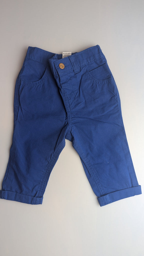 TU Blue Chino Trousers - Boys 3-6 Months TU Used, Preloved, Preworn & Second Hand Baby, Kids & Children's Clothing UK Online. Cheap affordable. Brands including Next, Joules, Nutmeg Morrisons, TU, F&F, H&M.