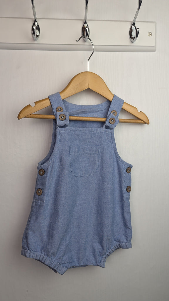 TU Blue Cotton Romper - Boys 3-6 Months Little Ones Preloved Used, Preloved, Preworn & Second Hand Baby, Kids & Children's Clothing UK Online. Cheap affordable. Brands including Next, Joules, Nutmeg Morrisons, TU, F&F, H&M.