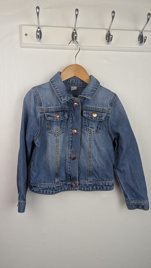 TU Blue Denim Jacket - Girls 3-4 Years Little Ones Preloved Used, Preloved, Preworn & Second Hand Baby, Kids & Children's Clothing UK Online. Cheap affordable. Brands including Next, Joules, Nutmeg Morrisons, TU, F&F, H&M.