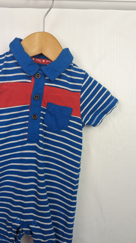 TU Blue Striped Romper 0-3 Months TU Used, Preloved, Preworn & Second Hand Baby, Kids & Children's Clothing UK Online. Cheap affordable. Brands including Next, Joules, Nutmeg Morrisons, TU, F&F, H&M.