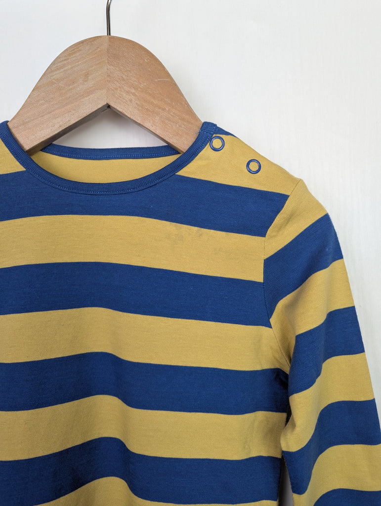 TU Blue & Yellow Striped Top - Boys 12-18 Months Little Ones Preloved Used, Preloved, Preworn Baby, Girls & Boys Clothes. Kids & Children's second hand Clothing UK Online. Cheap affordable. Brands including Next, Joules, Nutmeg Morrisons, TU, F&F, H&M.