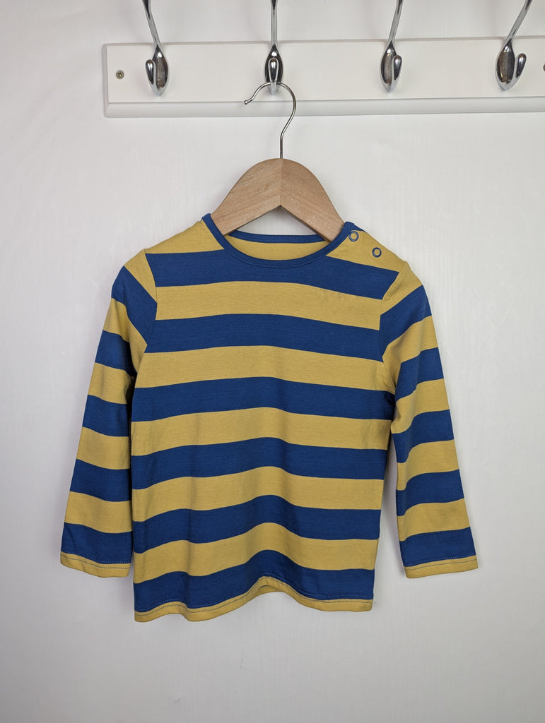 TU Blue & Yellow Striped Top - Boys 12-18 Months Little Ones Preloved Used, Preloved, Preworn Baby, Girls & Boys Clothes. Kids & Children's second hand Clothing UK Online. Cheap affordable. Brands including Next, Joules, Nutmeg Morrisons, TU, F&F, H&M.