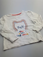 TU Cats Pyjamas Top - Girls 3 - 4 Years - Little Ones Preloved. Second Hand Children's & Preloved Baby, Kids, Girls & Boys Clothes. UK online
