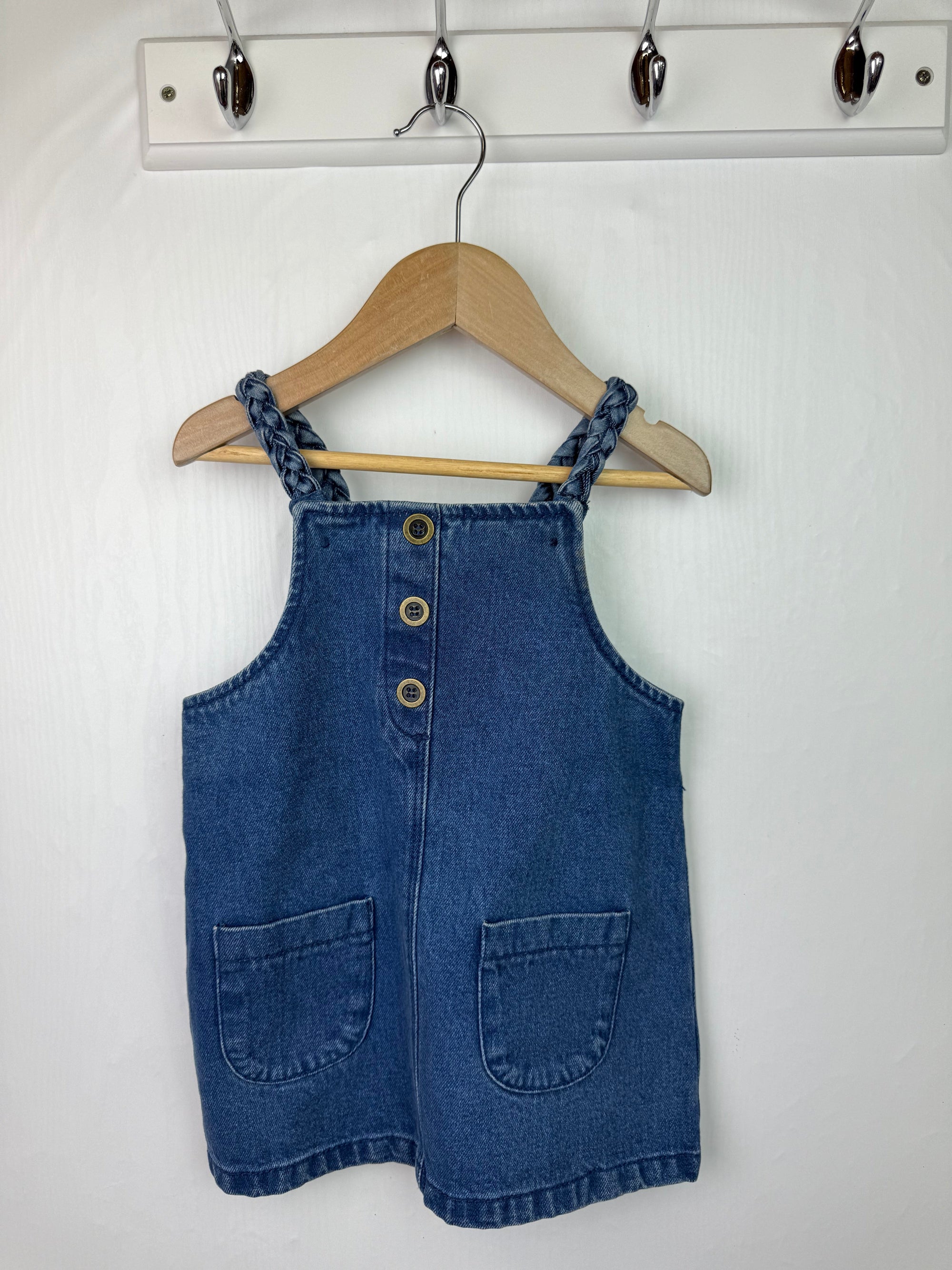 TU Denim Dungaree Dress - Girls 12 - 18 Months - Little Ones Preloved. Second Hand Children's & Preloved Baby, Kids, Girls & Boys Clothes. UK online