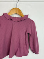 TU Eyelet Heart Top - Girls 9 - 12 Months - Little Ones Preloved. Second Hand Children's & Preloved Baby, Kids, Girls & Boys Clothes. UK online