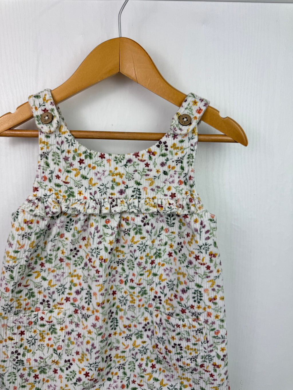 TU Floral Corduroy Dress - Girls 6 - 9 Months - Little Ones Preloved. Second Hand Children's & Preloved Baby, Kids, Girls & Boys Clothes. UK online