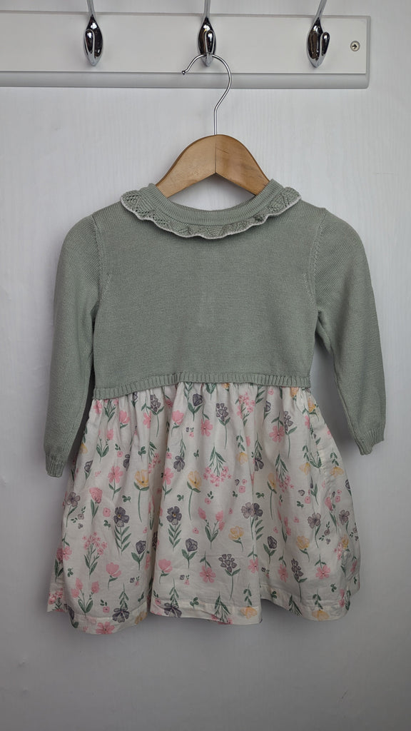 TU Floral Jumper Dress - Girls 6-9 Months Little Ones Preloved Used, Preloved, Preworn & Second Hand Baby, Kids & Children's Clothing UK Online. Cheap affordable. Brands including Next, Joules, Nutmeg Morrisons, TU, F&F, H&M.