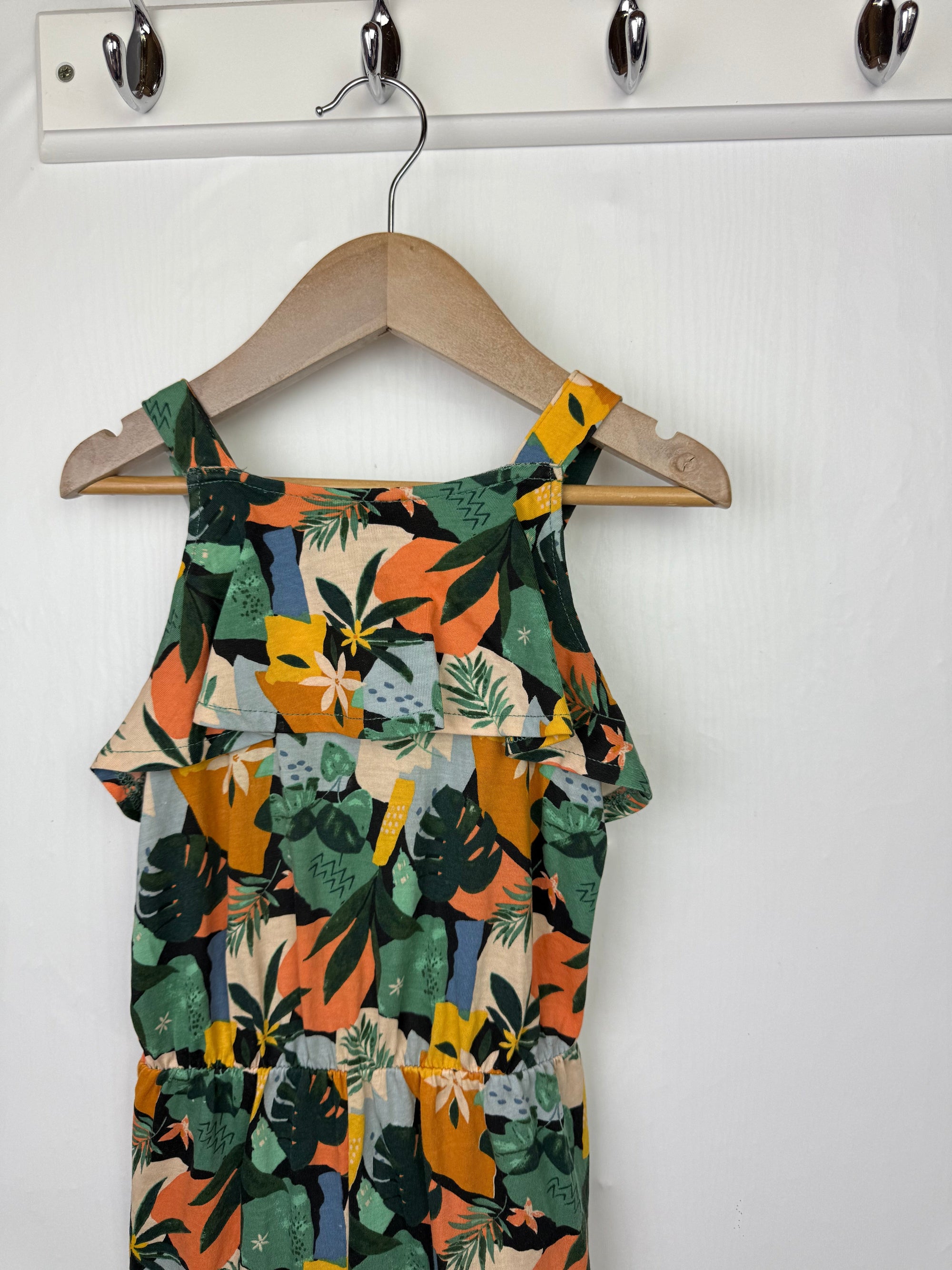 TU Floral Rain Forest Playsuit - Girls 5 Yeats - Little Ones Preloved. Second Hand Children's & Preloved Baby, Kids, Girls & Boys Clothes. UK online