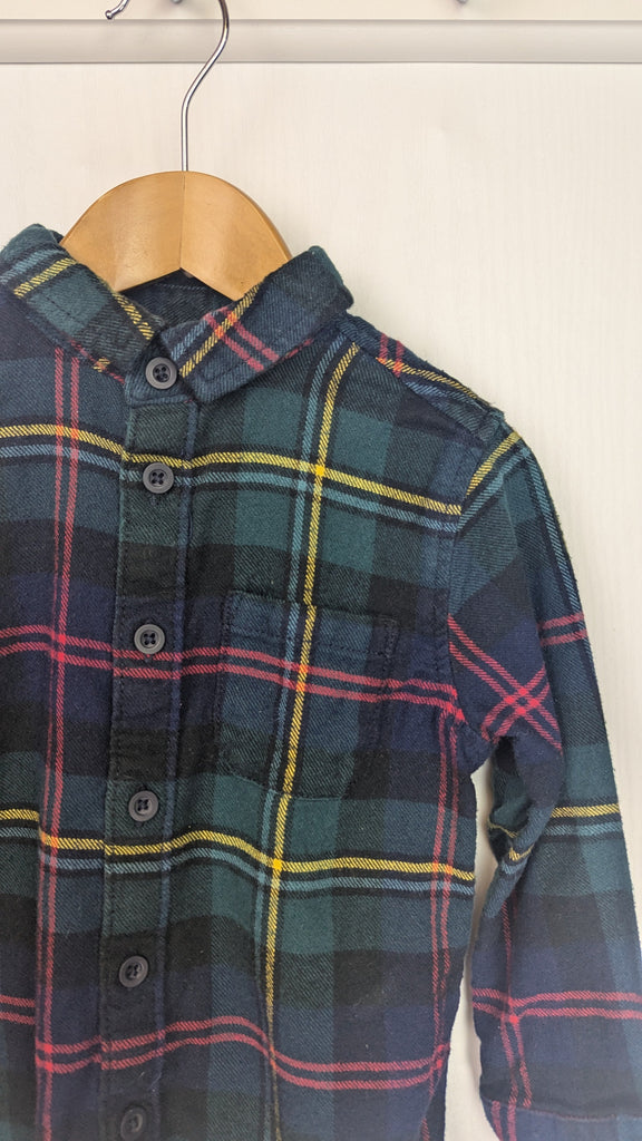 TU Green Check Shirt - Boys 3 Years TU Used, Preloved, Preworn & Second Hand Baby, Kids & Children's Clothing UK Online. Cheap affordable. Brands including Next, Joules, Nutmeg Morrisons, TU, F&F, H&M.