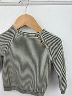 TU Green Striped Knit Jumper - Boys 6 - 9 Months - Little Ones Preloved. Second Hand Children's & Preloved Baby, Kids, Girls & Boys Clothes. UK online
