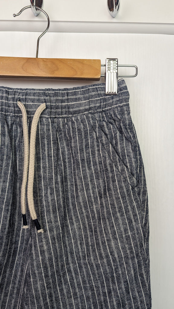 TU Grey Striped Linen & Cotton Shorts - Boys 7 Years TU Used, Preloved, Preworn & Second Hand Baby, Kids & Children's Clothing UK Online. Cheap affordable. Brands including Next, Joules, Nutmeg Morrisons, TU, F&F, H&M.