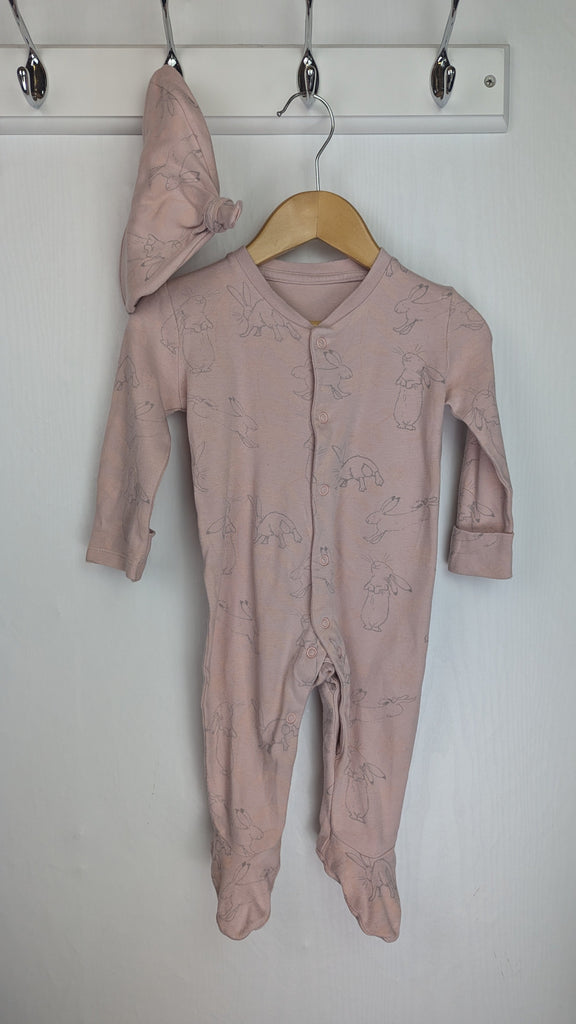 TU Guess How Much I Love You Sleepsuit & Hat - Girls 3-6 Months TU Used, Preloved, Preworn & Second Hand Baby, Kids & Children's Clothing UK Online. Cheap affordable. Brands including Next, Joules, Nutmeg Morrisons, TU, F&F, H&M.