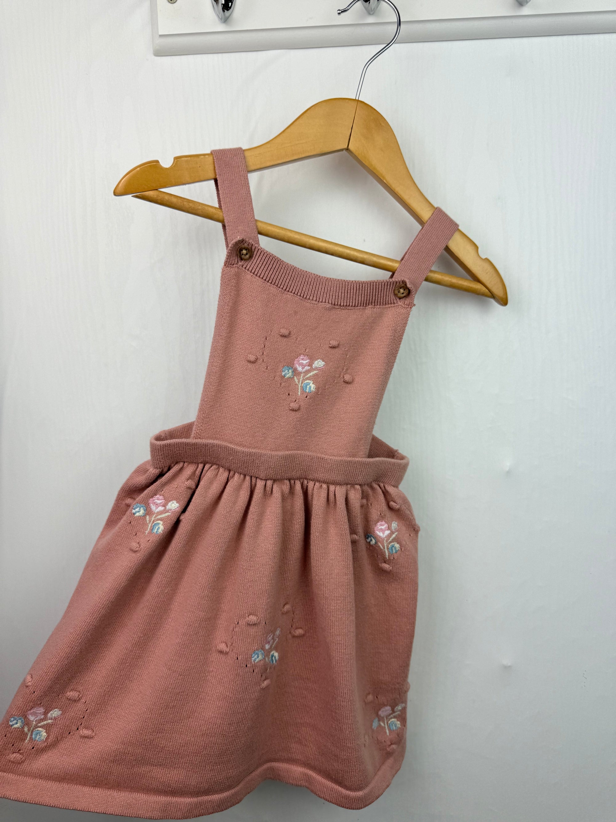 TU Knit Floral Dress - Baby Girls 6 - 9 Months - Little Ones Preloved. Second Hand Children's & Preloved Baby, Kids, Girls & Boys Clothes. UK online