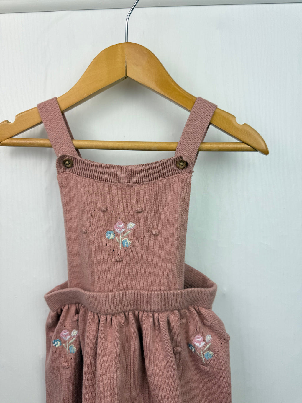 TU Knit Floral Dress - Baby Girls 6 - 9 Months - Little Ones Preloved. Second Hand Children's & Preloved Baby, Kids, Girls & Boys Clothes. UK online