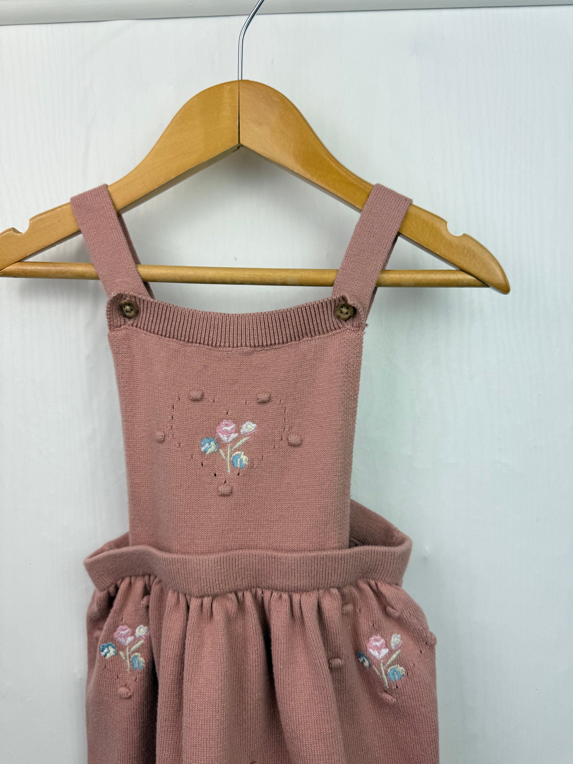 TU Knit Floral Dress - Baby Girls 6 - 9 Months - Little Ones Preloved. Second Hand Children's & Preloved Baby, Kids, Girls & Boys Clothes. UK online