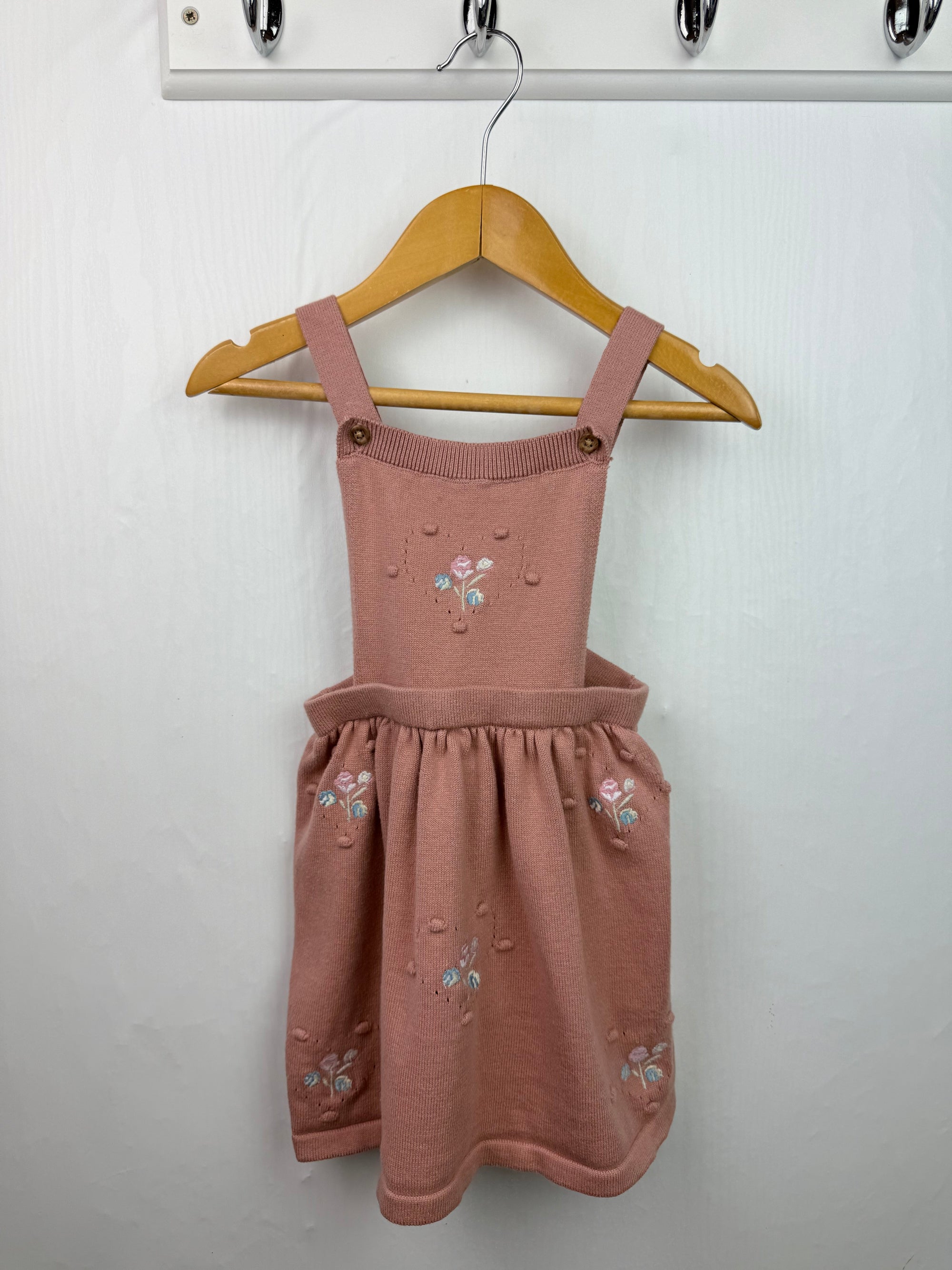 TU Knit Floral Dress - Baby Girls 6 - 9 Months - Little Ones Preloved. Second Hand Children's & Preloved Baby, Kids, Girls & Boys Clothes. UK online