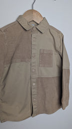 TU Light Brown Cord Block Shirt - Boys 5 Yeats - Little Ones Preloved. Second Hand Children's & Preloved Baby, Kids, Girls & Boys Clothes. UK online