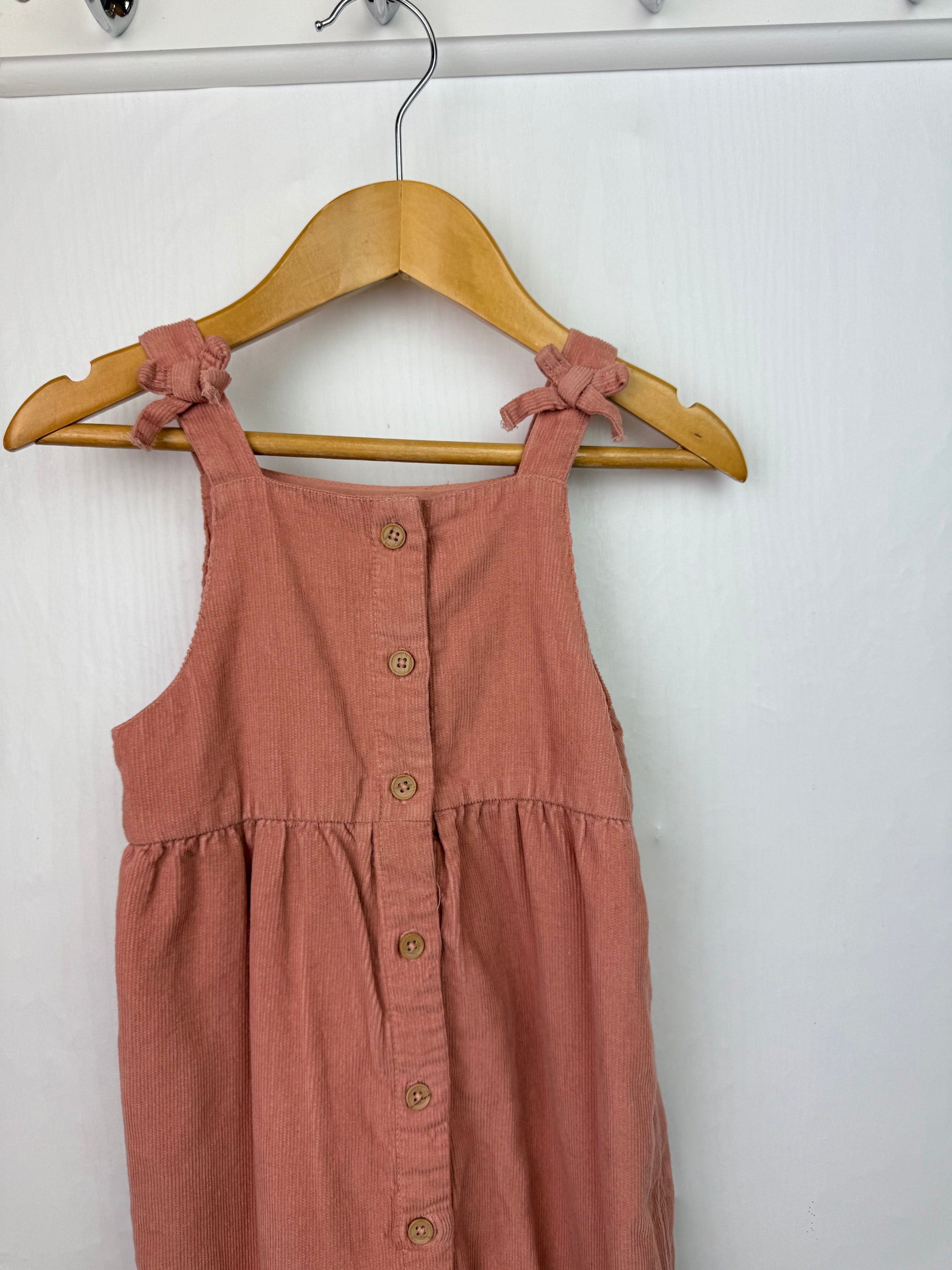 TU Light Pink Cord Dungaree Romper - Girls 9 - 12 Months - Little Ones Preloved. Second Hand Children's & Preloved Baby, Kids, Girls & Boys Clothes. UK online