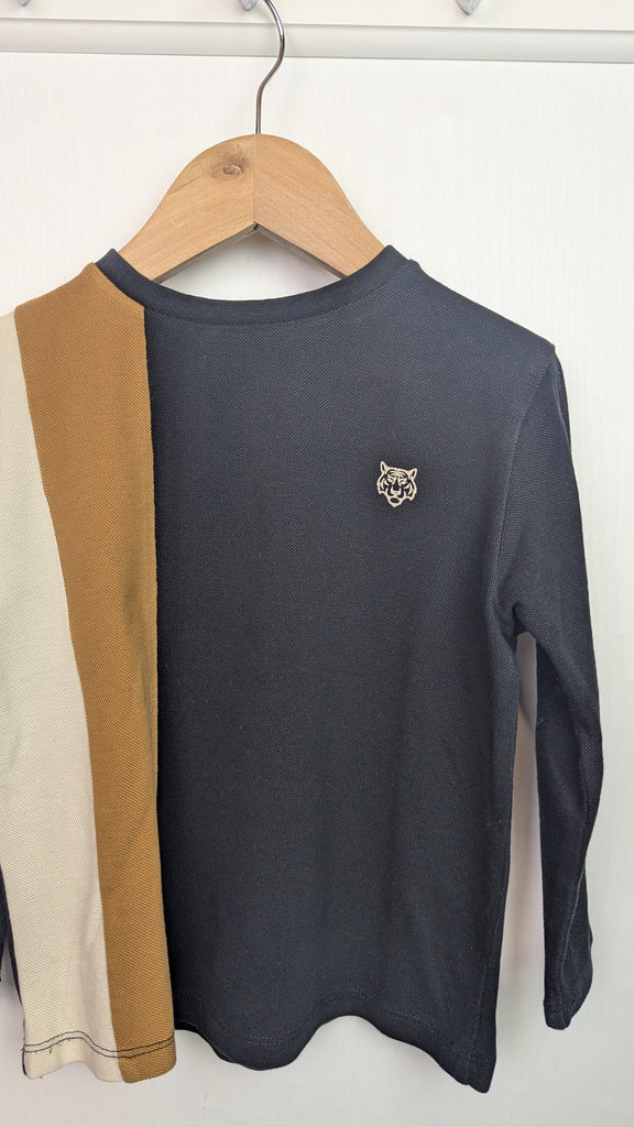 TU Long Sleeve Tiger Polo Top - Boys 4 Years Little Ones Preloved Used, Preloved, Preworn & Second Hand Baby, Kids & Children's Clothing UK Online. Cheap affordable. Brands including Next, Joules, Nutmeg Morrisons, TU, F&F, H&M.