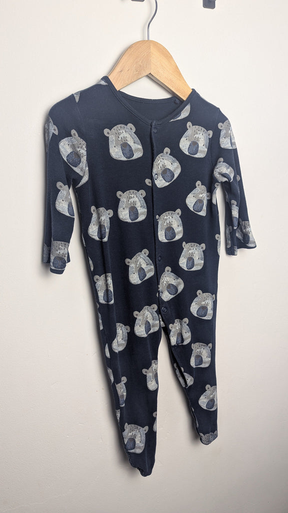 TU Navy Bears Sleepsuit - Boys 6-9 Months Little Ones Preloved Used, Preloved, Preworn & Second Hand Baby, Kids & Children's Clothing UK Online. Cheap affordable. Brands including Next, Joules, Nutmeg Morrisons, TU, F&F, H&M.