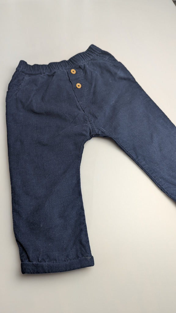 TU Navy Cord Trousers TU Used, Preloved, Preworn Baby, Girls & Boys Clothes. Kids & Children's second hand Clothing UK Online. Cheap affordable. Brands including Next, Joules, Nutmeg Morrisons, TU, F&F, H&M.