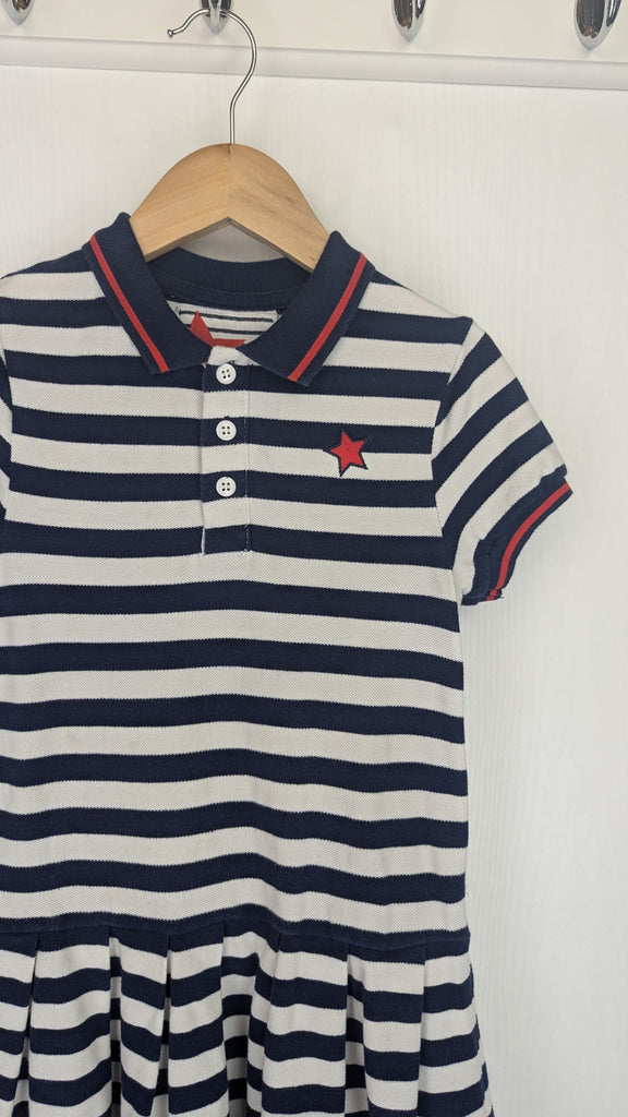 TU Navy & White Striped Polo Dress - Girls 8 Years TU Used, Preloved, Preworn & Second Hand Baby, Kids & Children's Clothing UK Online. Cheap affordable. Brands including Next, Joules, Nutmeg Morrisons, TU, F&F, H&M.