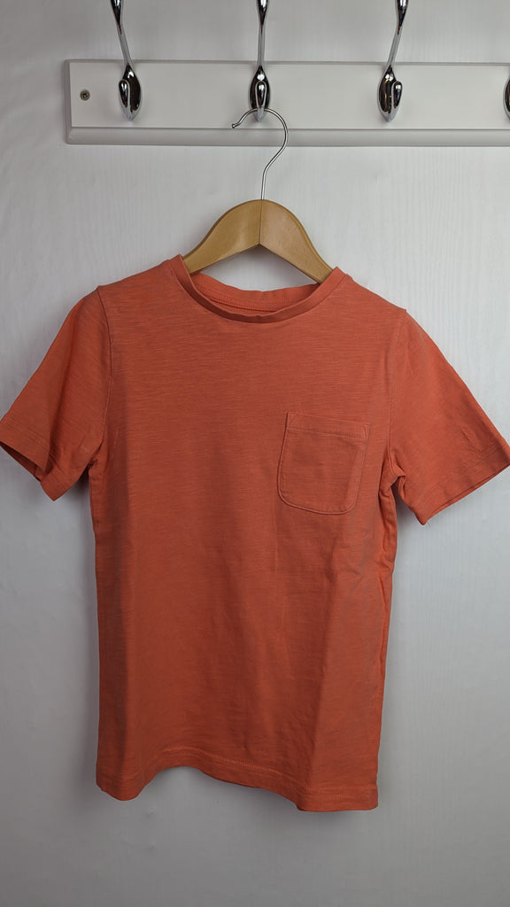 TU Orange Round Neck Top - Boys 5 Years Little Ones Preloved Used, Preloved, Preworn & Second Hand Baby, Kids & Children's Clothing UK Online. Cheap affordable. Brands including Next, Joules, Nutmeg Morrisons, TU, F&F, H&M.