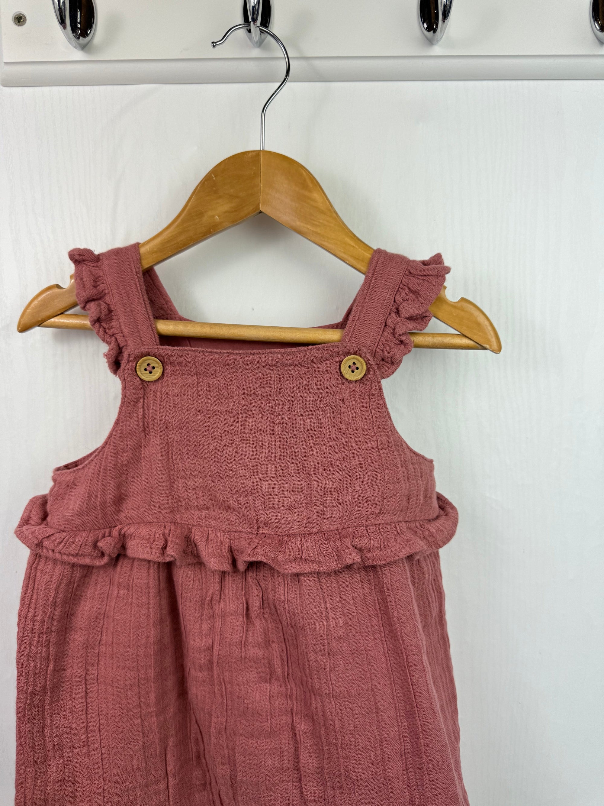 TU Pink Muslin Dress - Girls 6 - 9 Months - Little Ones Preloved. Second Hand Children's & Preloved Baby, Kids, Girls & Boys Clothes. UK online