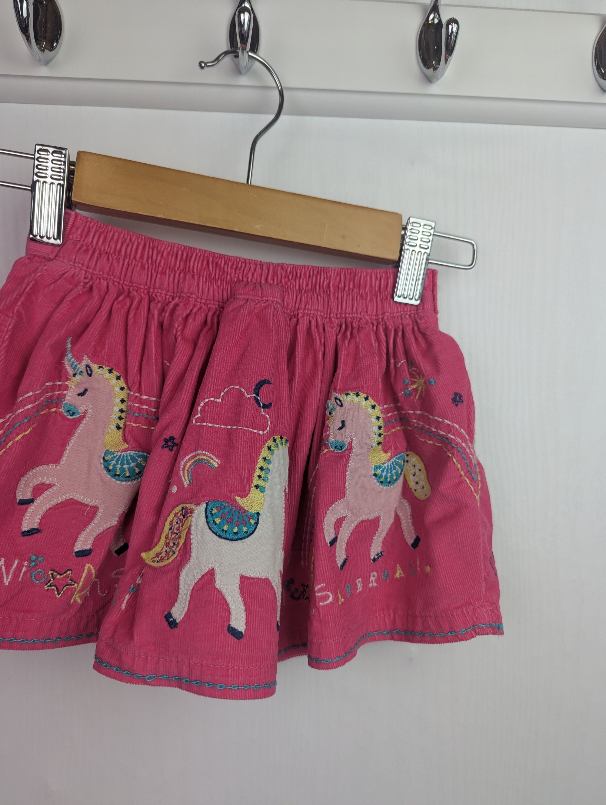 TU Pink Unicorn Cord Skirt - Girls 9-12 Months Little Ones Preloved. Preloved Kids & Children’s Gently Used Clothing. Second Hand Baby, Girls & Boys Clothes. UK Postage