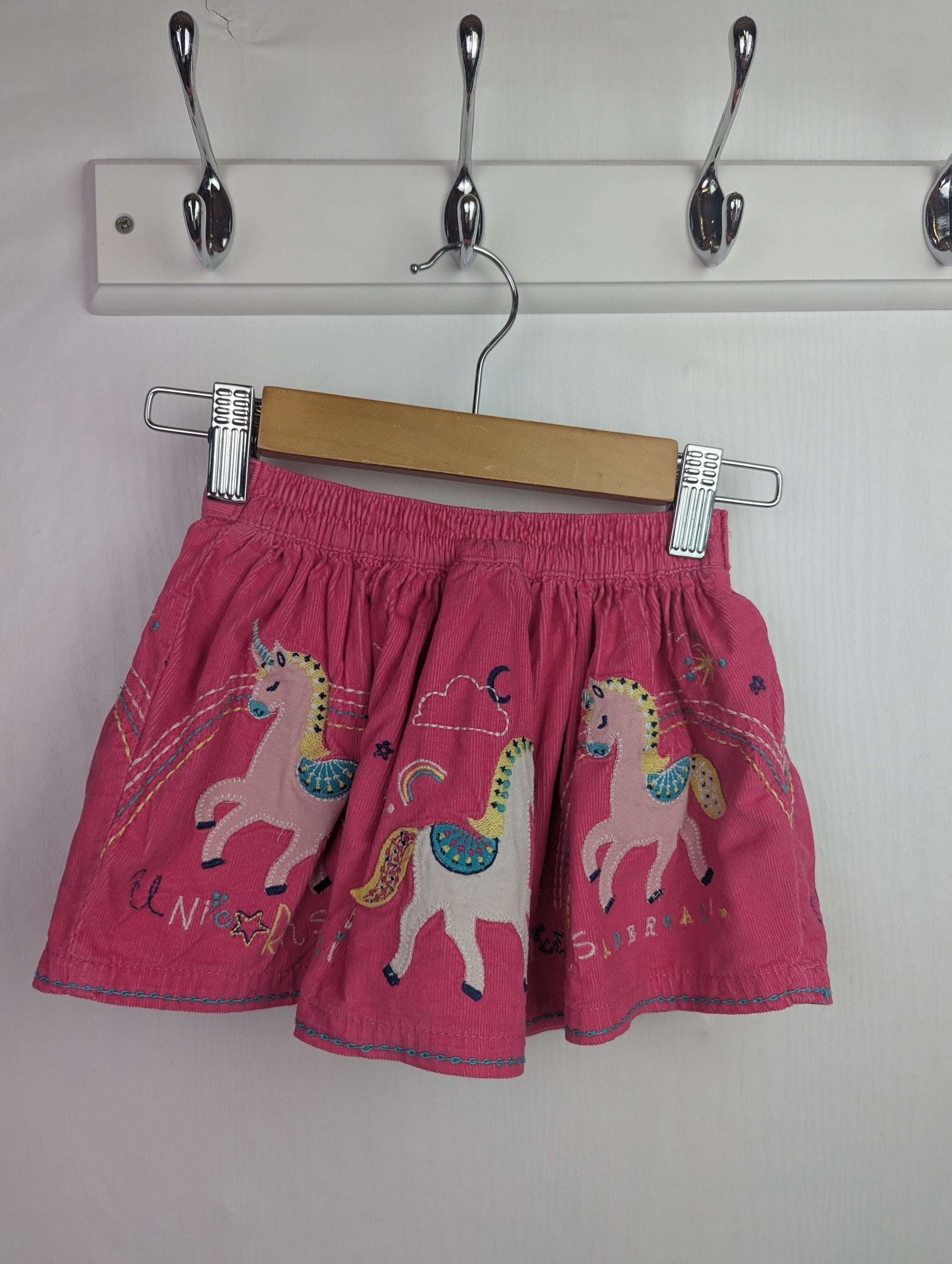 TU Pink Unicorn Cord Skirt - Girls 9-12 Months Little Ones Preloved. Preloved Kids & Children’s Gently Used Clothing. Second Hand Baby, Girls & Boys Clothes. UK Postage